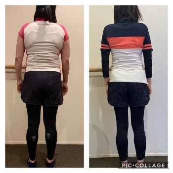 みごとにダイエットに成功して後ろ姿が別人になった女性