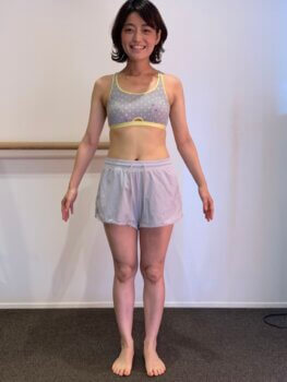 ダイエットモニター女性が痩せて、笑顔になってくれました。